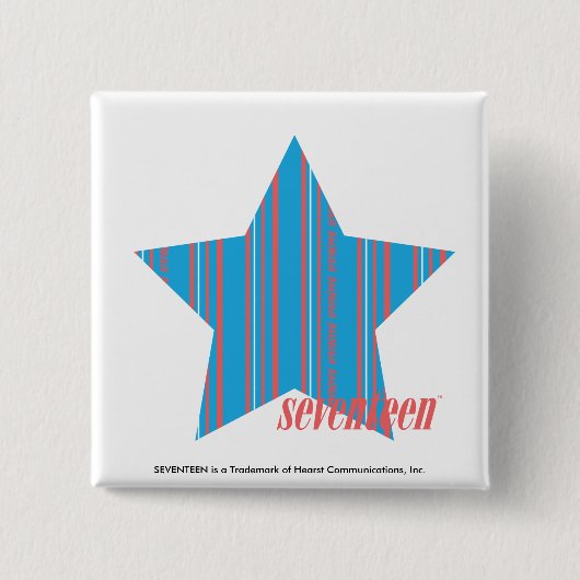 ストライプな水2を薄くして下さい 缶バッジ (正面)