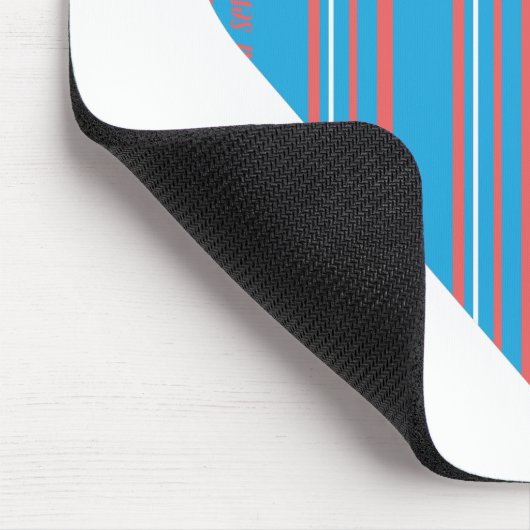 ストライプな水3を薄くして下さい マウスパッド (コーナー)