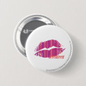 ストライプな紫色を薄くして下さい 缶バッジ (正面&裏面)