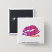 ストライプな紫色を薄くして下さい 缶バッジ (正面&裏面)