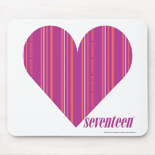 ストライプな紫色4を薄くして下さい マウスパッド (正面)