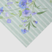 ストライプな花のティッシュペーパーの青いヤグルマギク 薄葉紙 (詳細)