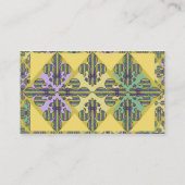 ストライプな謝肉祭の（紋章の）フラ・ダ・リ 名刺 (裏面)