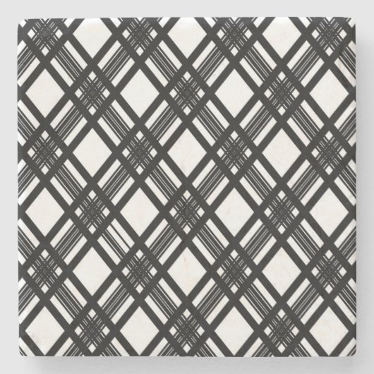 ストライプな質 ストーンコースター (正面)