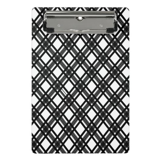 ストライプな質 ミニクリップボード (正面)