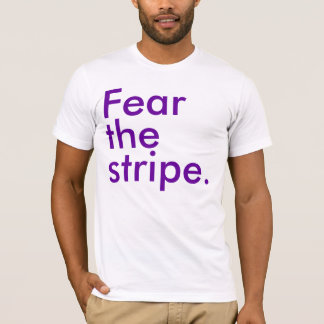 ストライプな| sおよびjの市場を恐れて下さい tシャツ