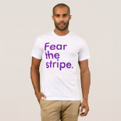 ストライプな| sおよびjの市場を恐れて下さい tシャツ (正面フル)