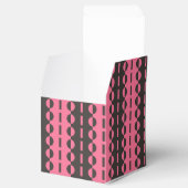 ストライプに円 - チャコールとピンク クラシック フェイバーボックス (オープン)