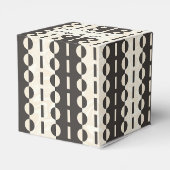 ストライプに円 - チャコールクリーム クラシック フェイバーボックス (裏面サイド)