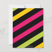 、ストライプのかわいい、アーケードの誕生日の男の子は感謝していしています サンキューカード (裏面)