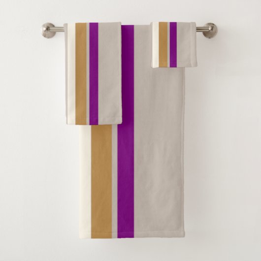 ストライプのかわいらしタオル バスタオルセット (インサイチュ)