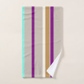 ストライプのかわいらしタオル バスタオルセット (ハンドタオル)