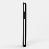 ストライプのでストライプな白黒カスタムなモノグラム Case-Mate iPhoneケース (裏面/右)