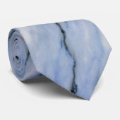 ストライプので青い大理石のタイ ネクタイ (ロール)
