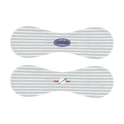 ストライプのとパーソナライズされた 野球ボール (パネル)