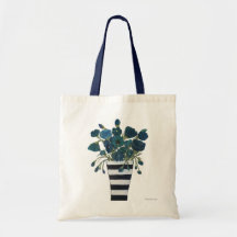 ストライプのなつぼのファインアートを用いる青い花