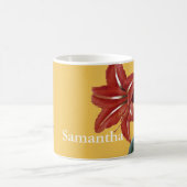 ストライプのなアマリリス コーヒーマグカップ (中央)