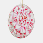 ストライプのなキャンディ・ケーンのツバキ セラミックオーナメント (右)