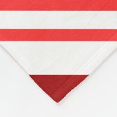 ストライプのなキャンディ・ケーン フリースブランケット (角)