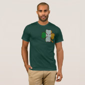 ストライプのなクローバーのティー Tシャツ (正面フル)