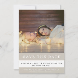 ストライプのなセーブ・ザ・デート案内 セーブザデート