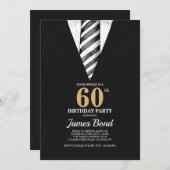 ストライプのなタイの招待状 招待状 (正面/裏面)