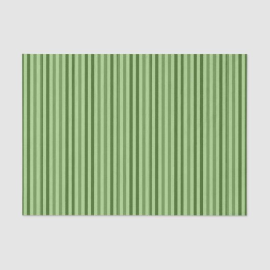 ストライプのなティッシュペーパー: 緑のストライプ 薄葉紙 (正面)
