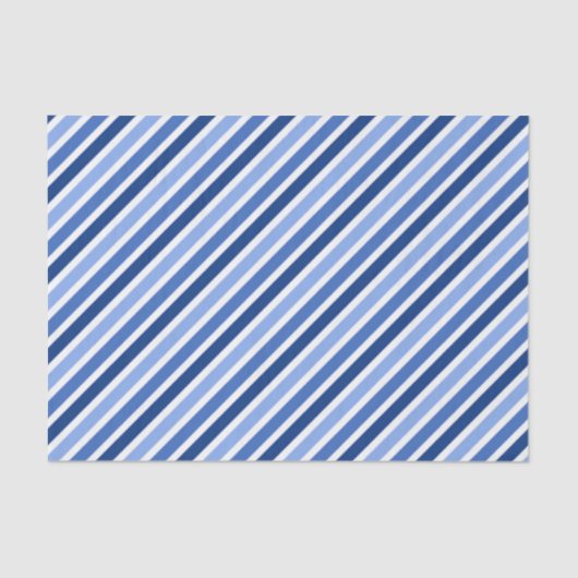 ストライプのなティッシュペーパー: 青および白のストライプ 薄葉紙 (正面)