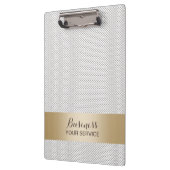 ストライプのなモダンなレースの金ゴールド クリップボード (左)