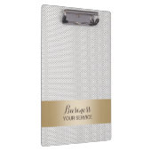 ストライプのなモダンなレースの金ゴールド クリップボード (右)