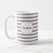 ストライプのな一流のマグ コーヒーマグカップ (左)