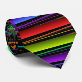 ストライプのな原色 ネクタイ