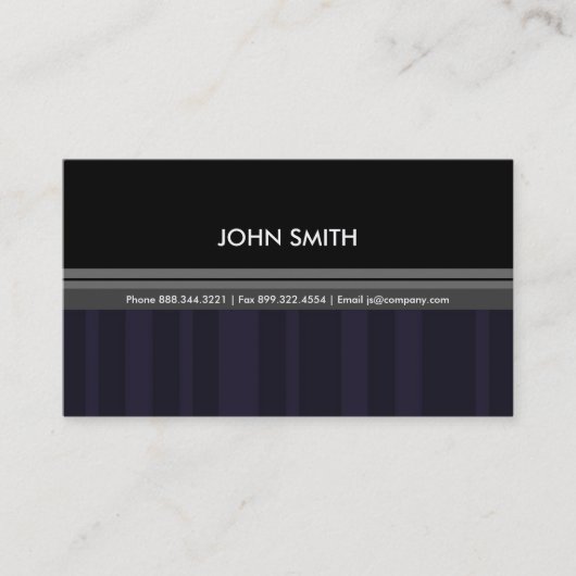 ストライプのな名刺 名刺 (正面)