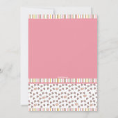 ストライプのな女性のカーボーイの写真のサンキューカード サンキューカード (裏面)