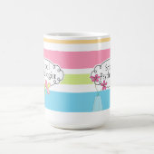 ストライプのな学校の心理学者のマグ コーヒーマグカップ (中央)