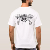 ストライプのな指の関節 Tシャツ (裏面)