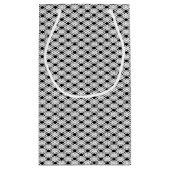 ストライプのな格子縞パターン スモールペーパーバッグ (裏面)