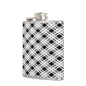 ストライプのな格子縞パターン フラスク (左)