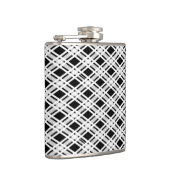 ストライプのな格子縞パターン フラスク (右)