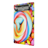 ストライプのな棒つきキャンデーおよび多彩のSmarties ミニクリップボード (アングル2)