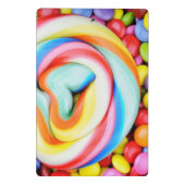 ストライプのな棒つきキャンデーおよび多彩のSmarties ミニクリップボード (裏面)