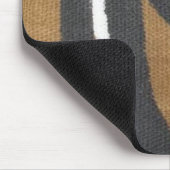 ストライプのな泥の布のマウスパッド マウスパッド (コーナー)