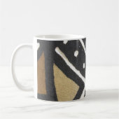 ストライプのな泥の布のマグ コーヒーマグカップ (左)