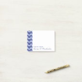 ストライプのな海パターン|のヨットはあなたの名前を加えます ポストイット (デスク上)