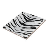 ストライプのな白いトラかシマウマ タイル (側面)