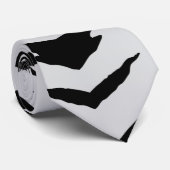 ストライプのな白いトラかシマウマ ネクタイ (ロール)