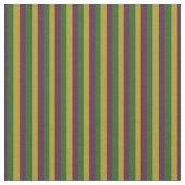 ストライプのな紫色、緑及び金ゴールドの謝肉祭 ファブリック (クローズアップ)