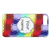 ストライプのな織り目加工ガラス Case-Mate iPhoneケース (裏面(横))