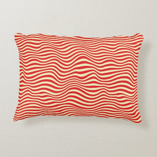 ストライプのな背景 アクセントクッション (裏面)