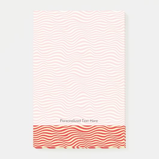 ストライプのな背景 ポストイット (正面)